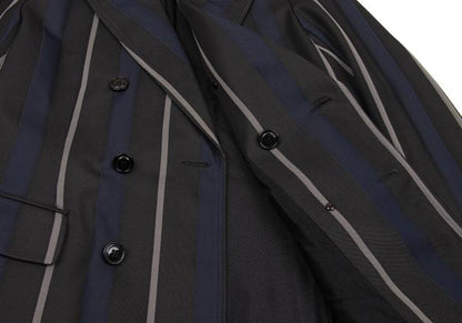 Y-3 07AW Striped Jersey Double Jacket Gray Size S/P