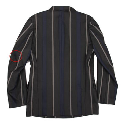 Y-3 07AW Striped Jersey Double Jacket Gray Size S/P
