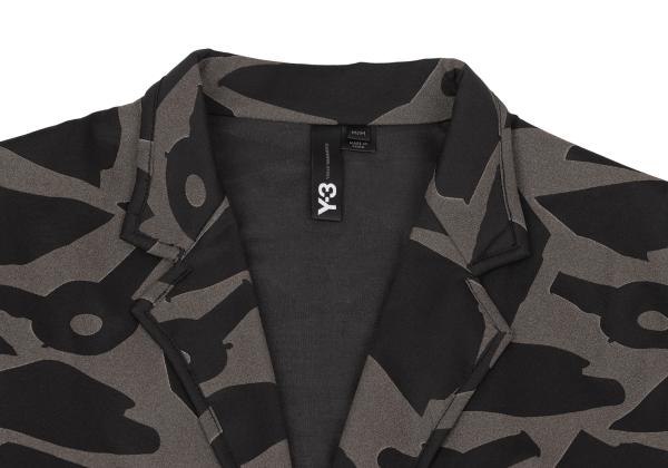 Y-3 14SS All-Over Sheer Reflector Snap Jacket Brown Size M