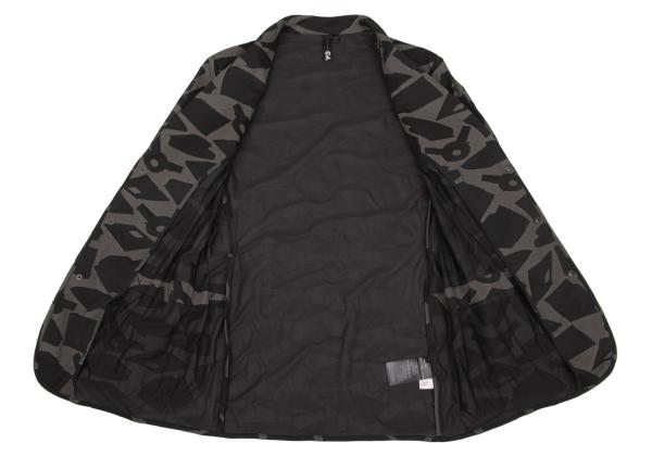 Y-3 14SS All-Over Sheer Reflector Snap Jacket Brown Size M