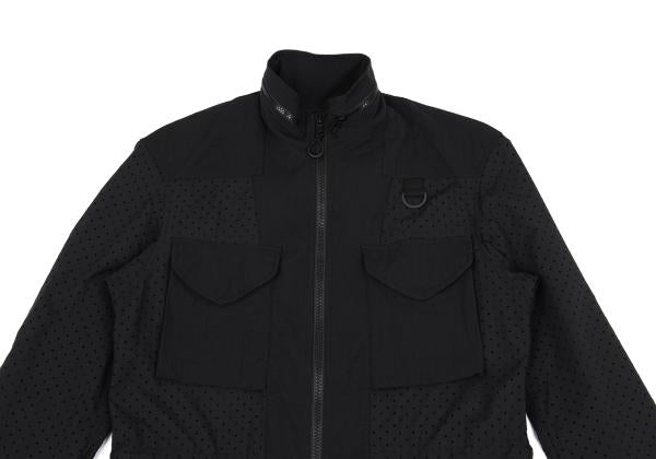 Y-3 19SS Black Perforated Panel Zip Jacket Size M