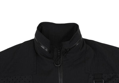 Y-3 19SS Black Perforated Panel Zip Jacket Size M