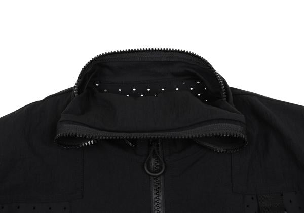 Y-3 19SS Black Perforated Panel Zip Jacket Size M