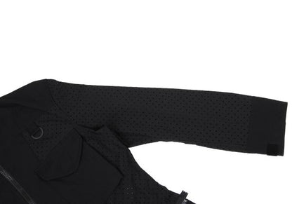 Y-3 19SS Black Perforated Panel Zip Jacket Size M