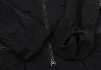 Y-3 19SS Black Perforated Panel Zip Jacket Size M