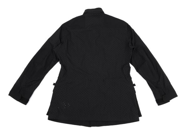 Y-3 19SS Black Perforated Panel Zip Jacket Size M