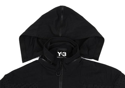 Y-3 19SS Black Perforated Panel Zip Jacket Size M