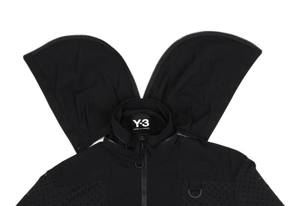 Y-3 19SS Black Perforated Panel Zip Jacket Size M