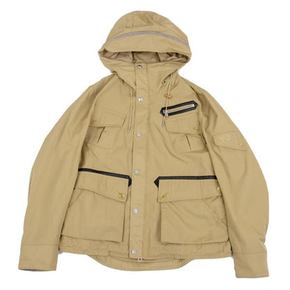 Y-3 11AW Leather-Accent Pocket Jacket Beige Size XS/TP