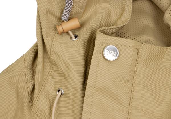 Y-3 11AW Leather-Accent Pocket Jacket Beige Size XS/TP