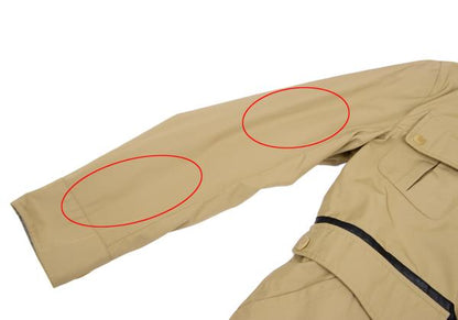 Y-3 11AW Leather-Accent Pocket Jacket Beige Size XS/TP
