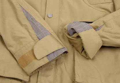 Y-3 11AW Leather-Accent Pocket Jacket Beige Size XS/TP