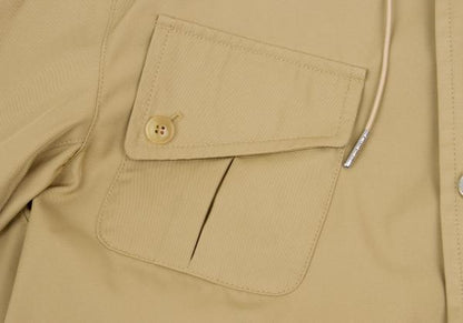 Y-3 11AW Leather-Accent Pocket Jacket Beige Size XS/TP