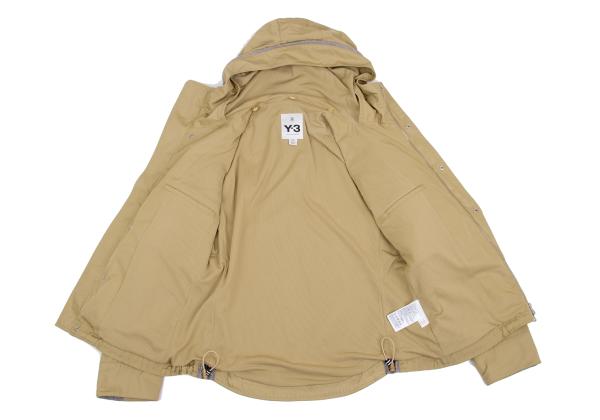 Y-3 11AW Leather-Accent Pocket Jacket Beige Size XS/TP