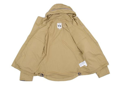 Y-3 11AW Leather-Accent Pocket Jacket Beige Size XS/TP