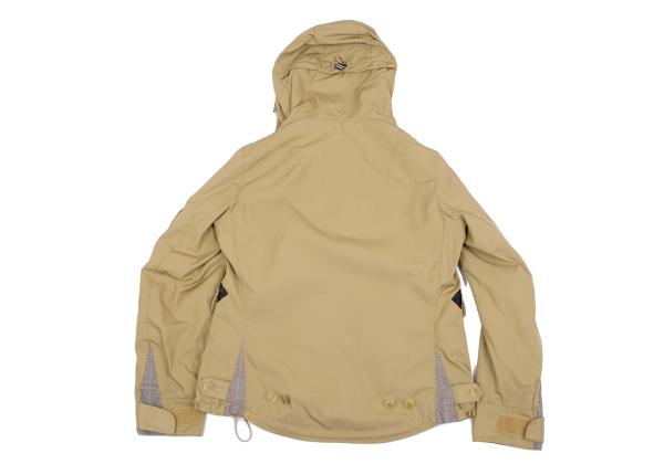 Y-3 11AW Leather-Accent Pocket Jacket Beige Size XS/TP