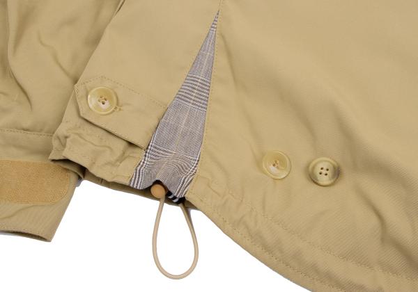 Y-3 11AW Leather-Accent Pocket Jacket Beige Size XS/TP