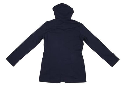 Y-3 Stretch Rayon Nylon 2-Way Zip Hoodie Navy Size S/P