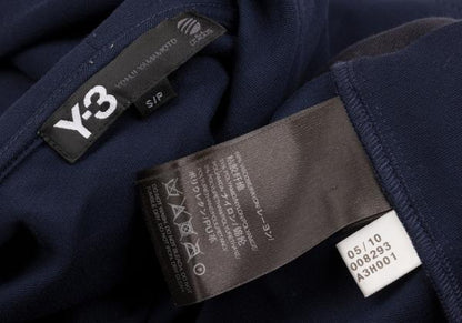 Y-3 Stretch Rayon Nylon 2-Way Zip Hoodie Navy Size S/P