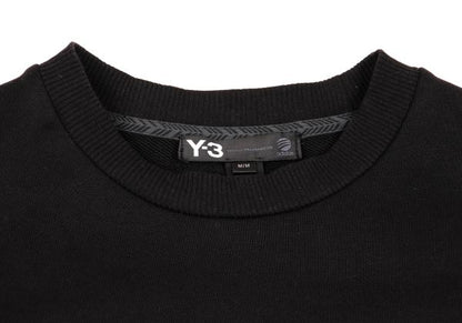Y-3 Square Dot Logo Foil Print Sweatshirt Black Size M
