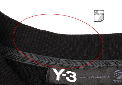 Y-3 Square Dot Logo Foil Print Sweatshirt Black Size M