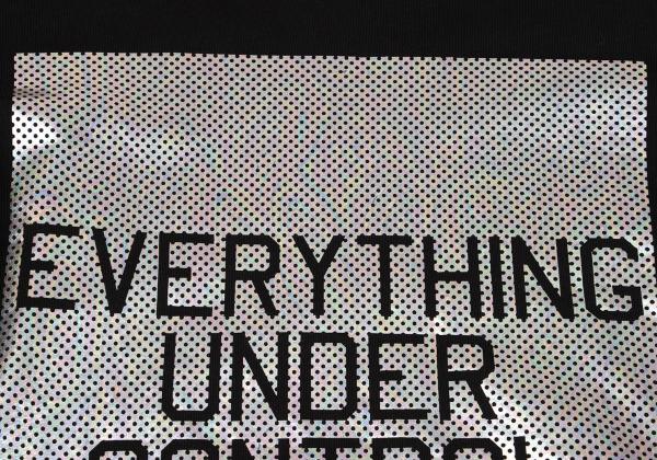 Y-3 Square Dot Logo Foil Print Sweatshirt Black Size M
