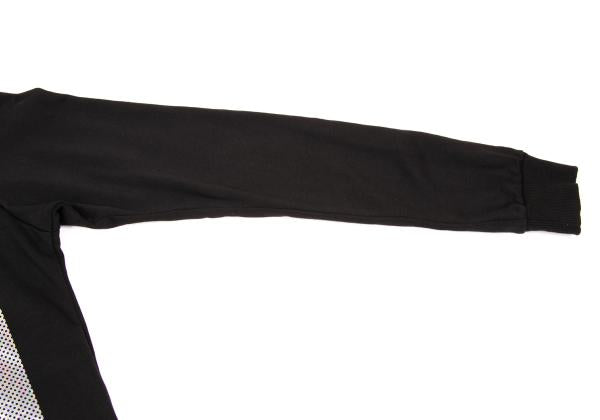 Y-3 Square Dot Logo Foil Print Sweatshirt Black Size M