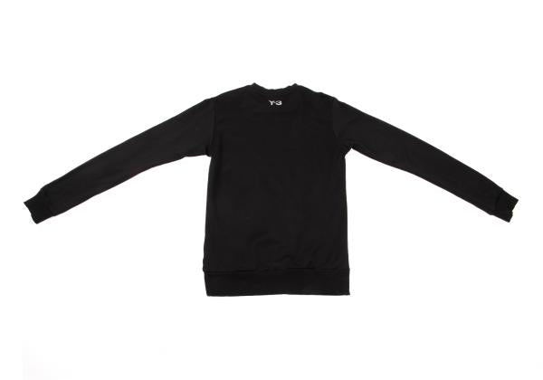 Y-3 Square Dot Logo Foil Print Sweatshirt Black Size M