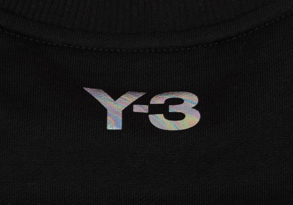 Y-3 Square Dot Logo Foil Print Sweatshirt Black Size M