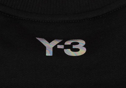 Y-3 Square Dot Logo Foil Print Sweatshirt Black Size M