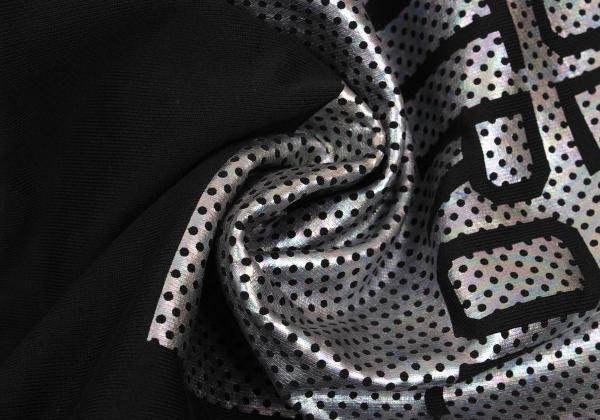 Y-3 Square Dot Logo Foil Print Sweatshirt Black Size M