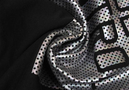Y-3 Square Dot Logo Foil Print Sweatshirt Black Size M