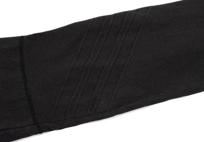 Y-3 Cotton 3-Stripe Long Sleeve T-Shirt Black Size S
