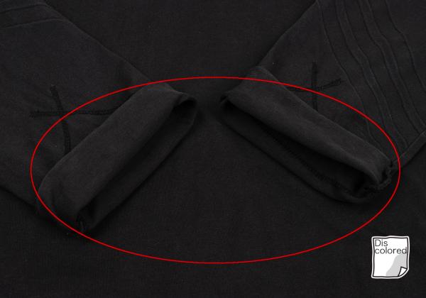Y-3 Cotton 3-Stripe Long Sleeve T-Shirt Black Size S