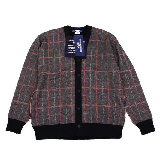 JUNYA WATANABE MAN CDG 24AW Wool Check Cardigan Blue Size M