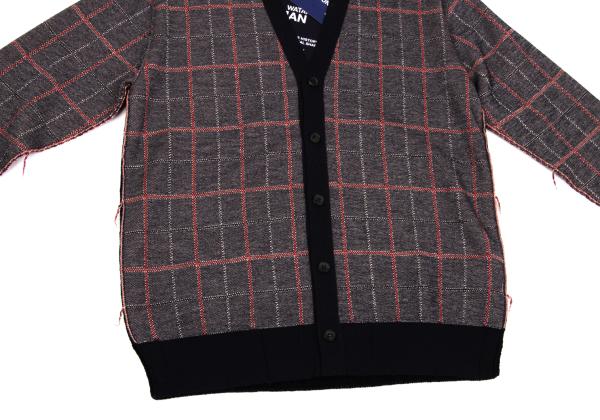JUNYA WATANABE MAN CDG 24AW Wool Check Cardigan Blue Size M