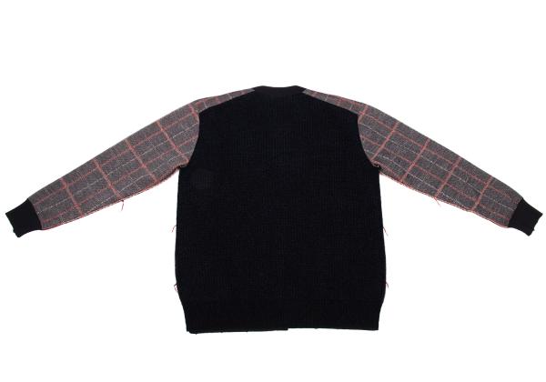 JUNYA WATANABE MAN CDG 24AW Wool Check Cardigan Blue Size M