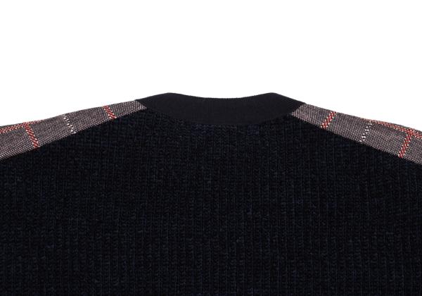 JUNYA WATANABE MAN CDG 24AW Wool Check Cardigan Blue Size M