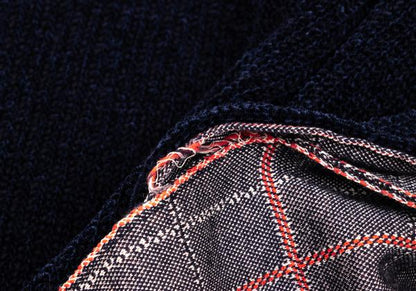 JUNYA WATANABE MAN CDG 24AW Wool Check Cardigan Blue Size M