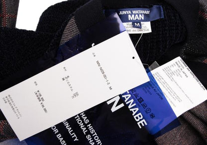 JUNYA WATANABE MAN CDG 24AW Wool Check Cardigan Blue Size M