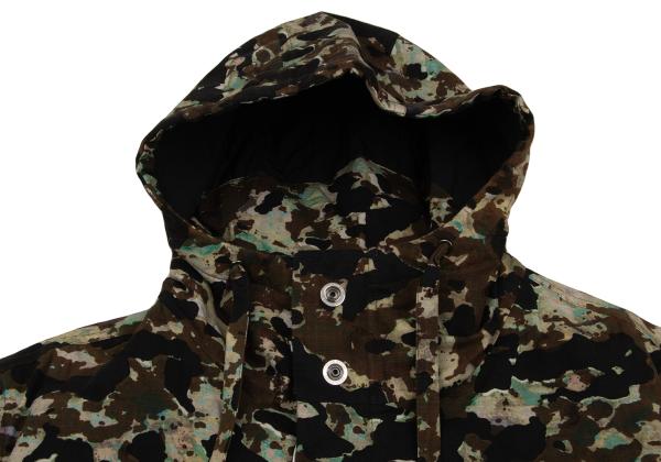 CRAIG GREEN Camo Snap Hooded Coat Black Size L