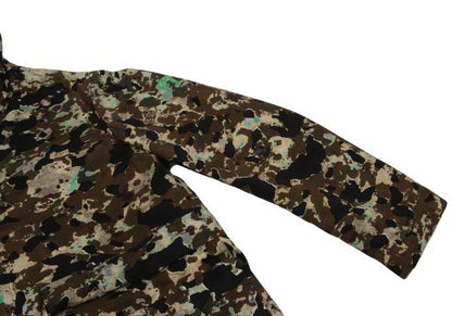 CRAIG GREEN Camo Snap Hooded Coat Black Size L