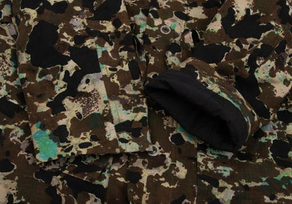 CRAIG GREEN Camo Snap Hooded Coat Black Size L