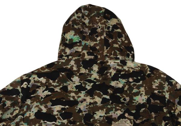 CRAIG GREEN Camo Snap Hooded Coat Black Size L