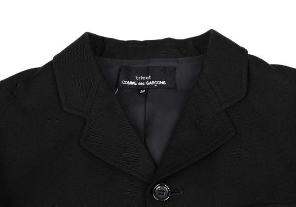 tricot COMME des GARCONS Wool Blend Jacket Black Size M