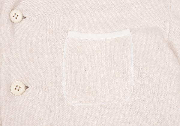 45rpm Cotton Terry Shawl Collar Jacket White Size 3