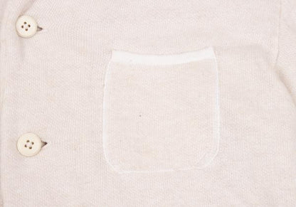 45rpm Cotton Terry Shawl Collar Jacket White Size 3