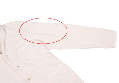 45rpm Cotton Terry Shawl Collar Jacket White Size 3