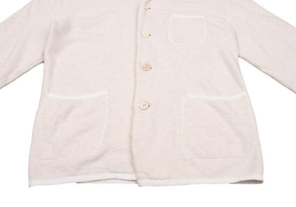 45rpm Cotton Terry Shawl Collar Jacket White Size 3