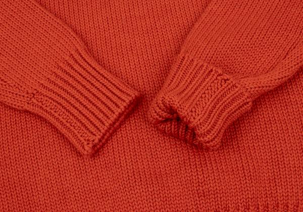 45rpm Wool V-Neck Low Gauge Knit Sweater Red Size 3